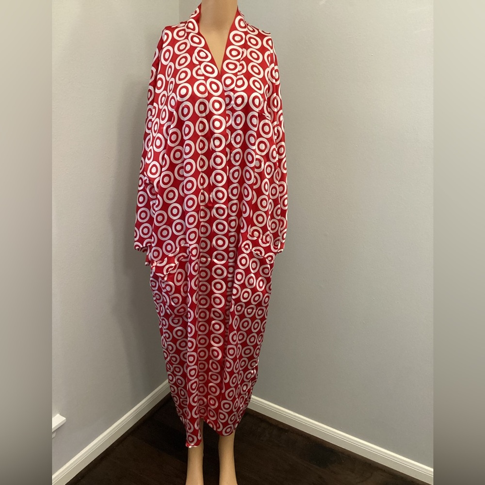 🎯 target print silk robe NWT